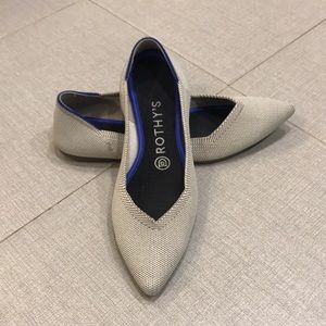 Rothy’s The Point, Flax Birdseye, Size 8